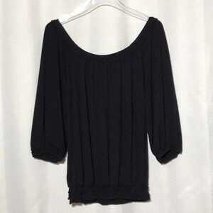 Max Studio Elegant Black Top